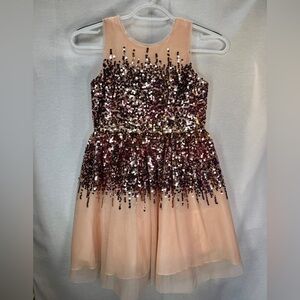 poppies and roses sequin dress size 7